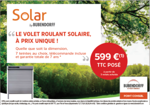 Volet roulant "Solar" by Bubendorff - Menuiserie du Héron - Maître Artisan Spécialiste Rénovation en Loire Atlantique (44)